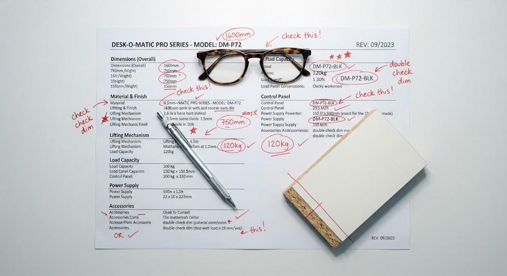 How to Read a Desk Spec Sheet Like a Product Manager