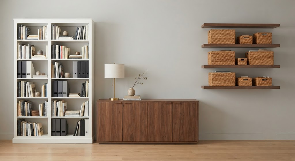 Bookshelf, Credenza, or Wall Unit? How to Choose Storage for the Way You Actually Work