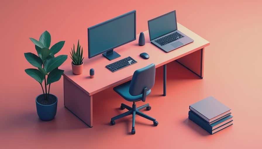 Visual context for best standing desk