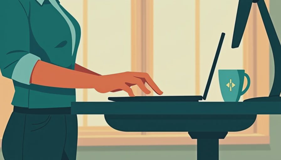 Illustration for best sit stand desk
