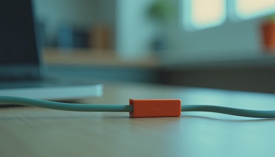 Visual context for standing desk cable management