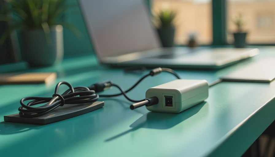 Visual context for cable management for desk