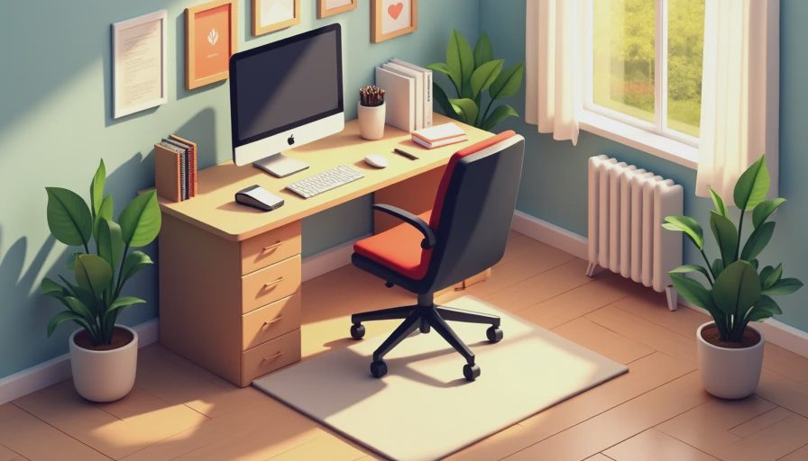 Illustration for ergonomic chair