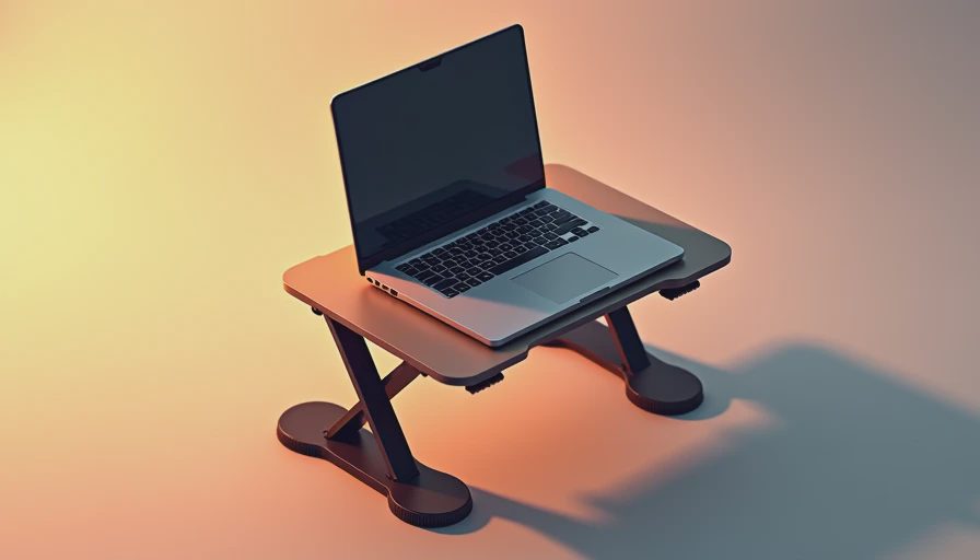 Visual context for laptop stand