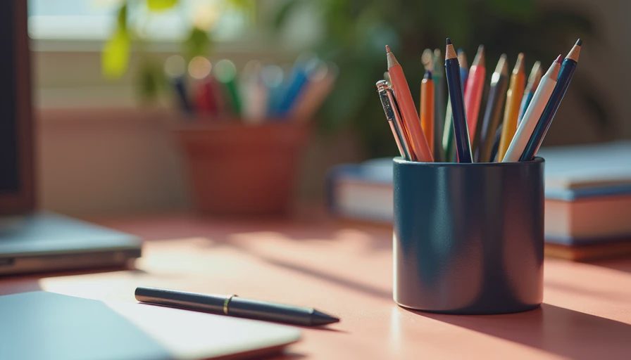 Visual context for desk organizer